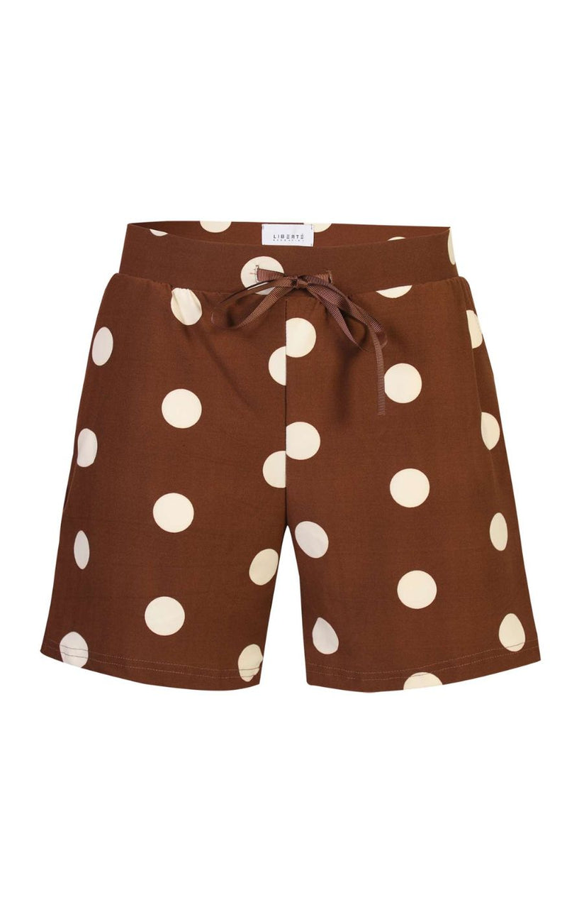 Liberté Shorts - Alma - Brown Creme Dot