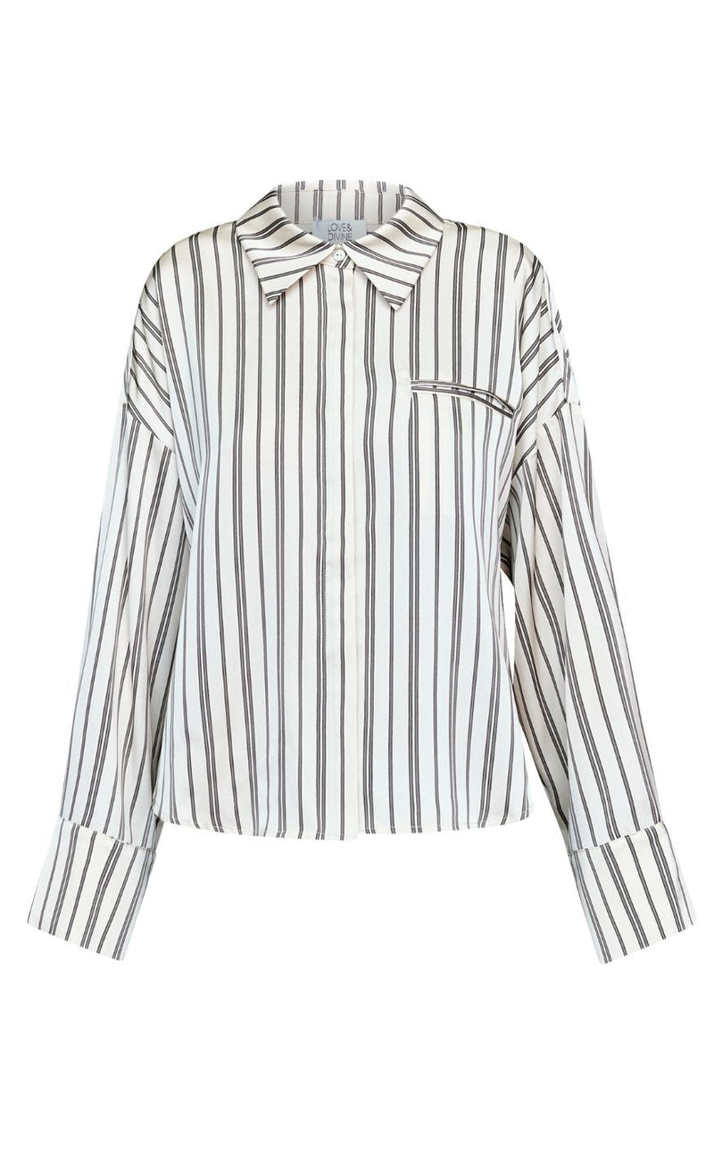 Love & Divine Skjorte - love1495-5 - Cream Stripes