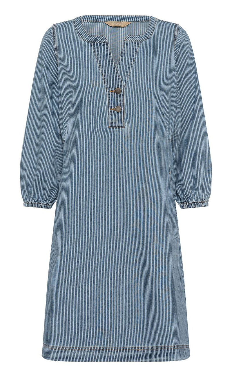 Culture Kjole - Ayna - Blue/White Stripe