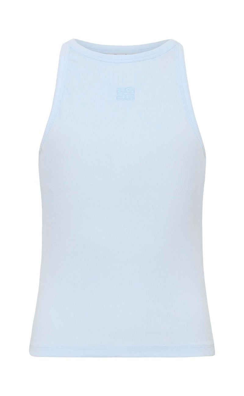 Gestuz Topp - Drew Logo Tank 2.0 - Blue Finch