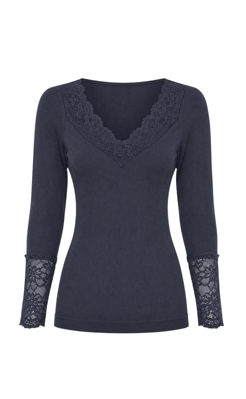 Tim & Simonsen Bluse - Belen Costina Lace - Antracite