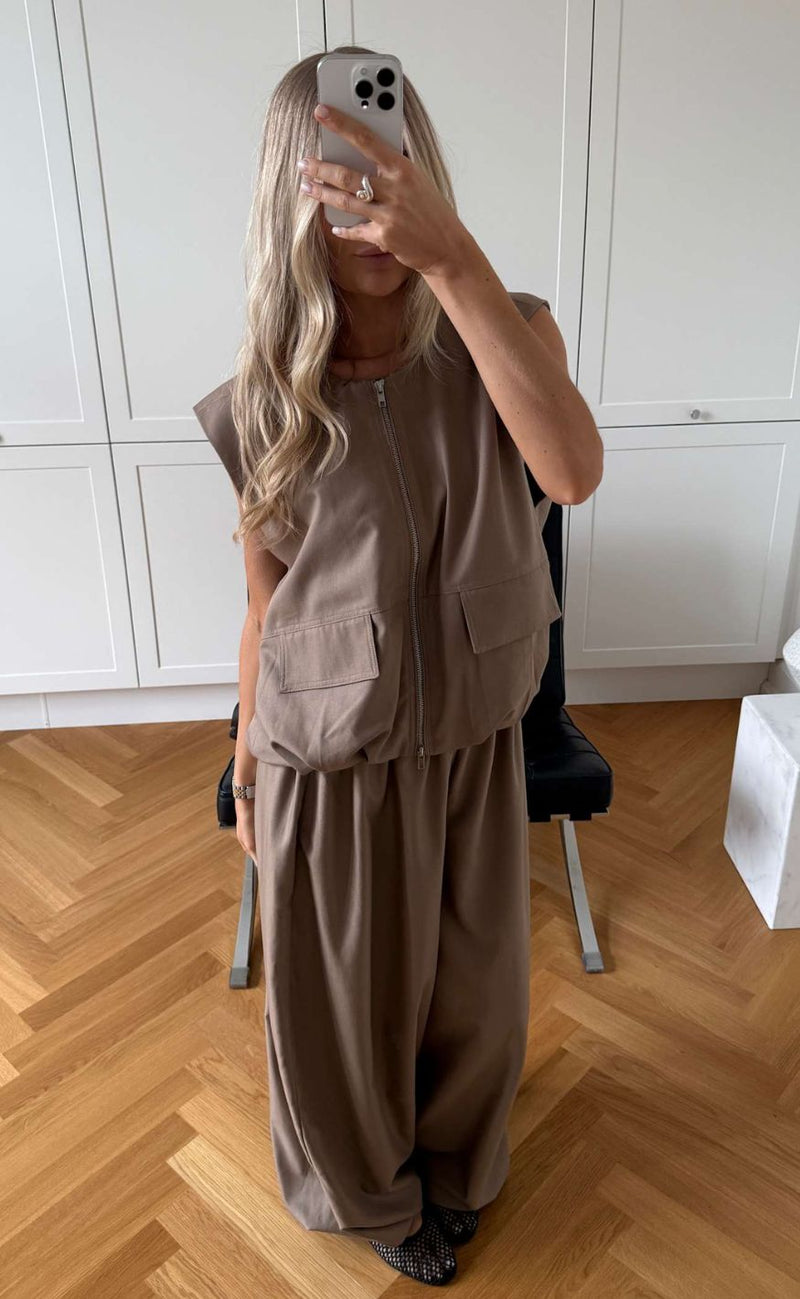 Noella Vest - Melany - Timber Brown