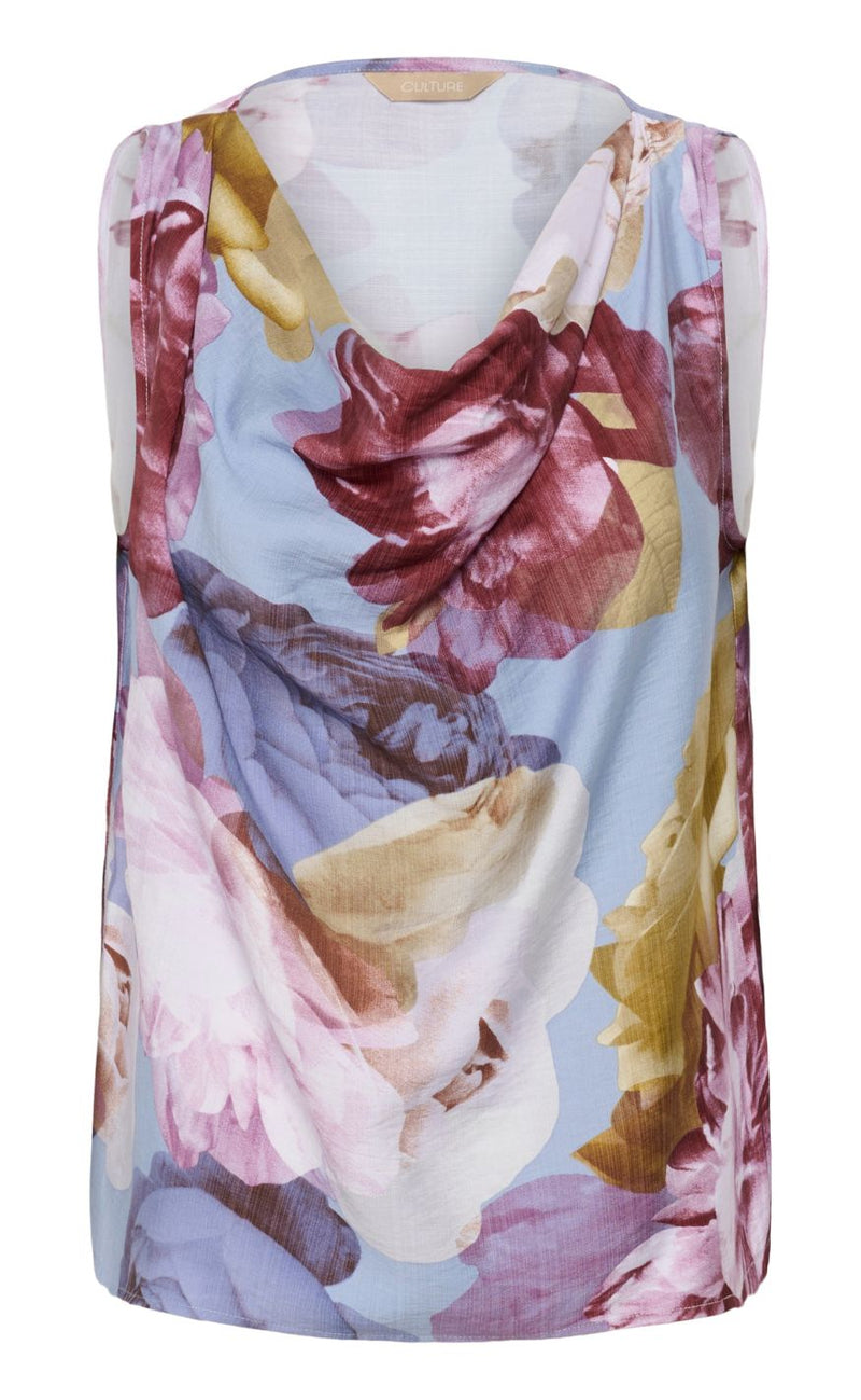 Culture Topp - Magna Greece - Blue//Pink/Yellow Flower