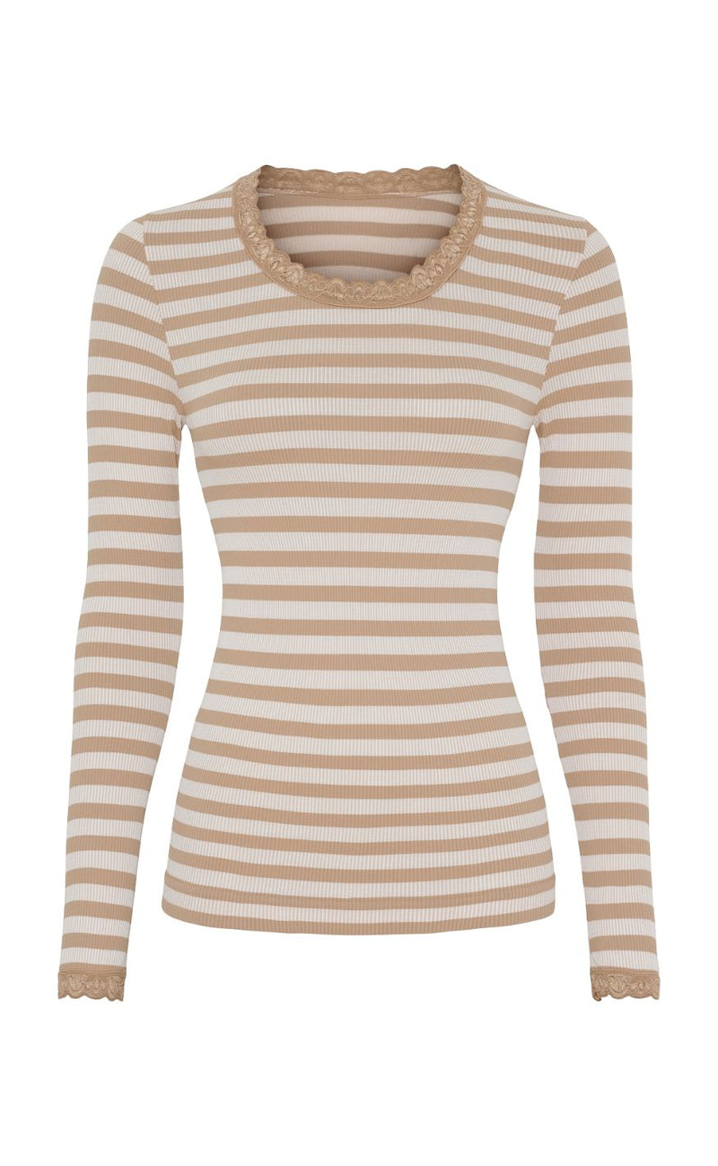 Tim & Simonsen Bluse - Isa Frida - Nudo/Bianco