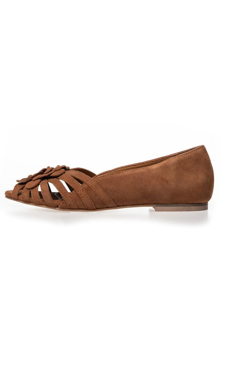 Copehagen Shoes Ballerinaer - La Femme S. - Cognac