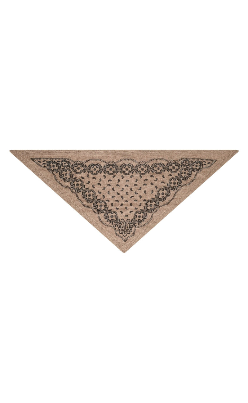 Neo Noir Skjerf - Ariya Paisley - Beige Melange