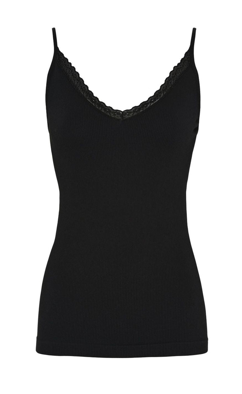 Tim & Simonsen Topp - Molly Rib - Nero