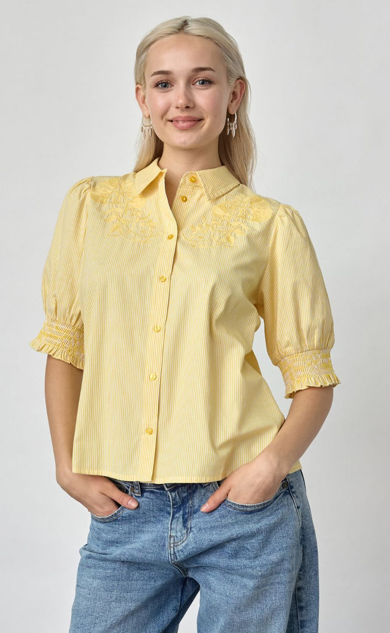 Sisters Point Skjorte - ISOLA-SS17 - Yellow Stripes