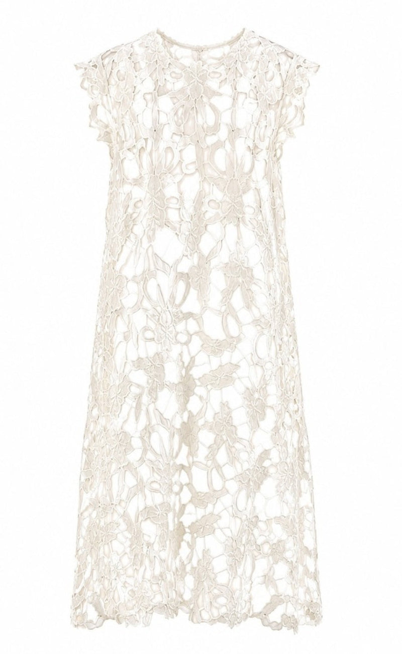 Tim & Simonsen Kjole - Bodil Lace - Ivory