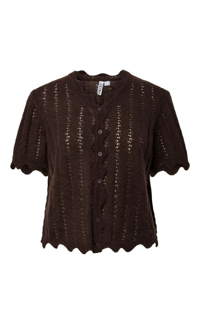 Pieces Cardigan - Ada SS - Ganache