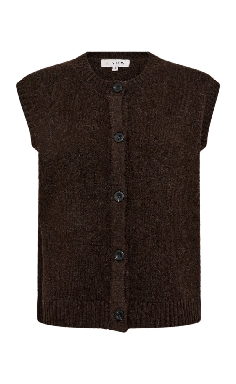 A-View Vest - Rena - Dark Brown