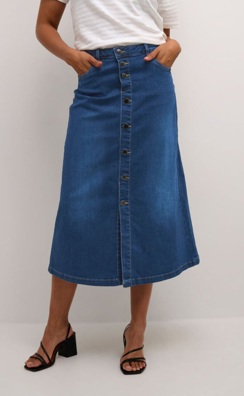 Culture Skjørt - Ami - Dark Blue Wash