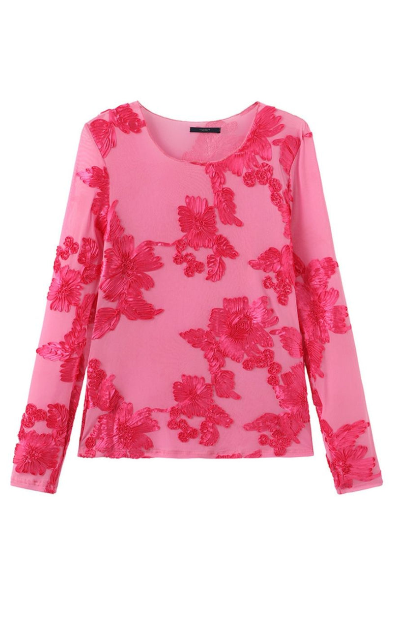 Luxzuz Bluse - Florana - Begonia Pink
