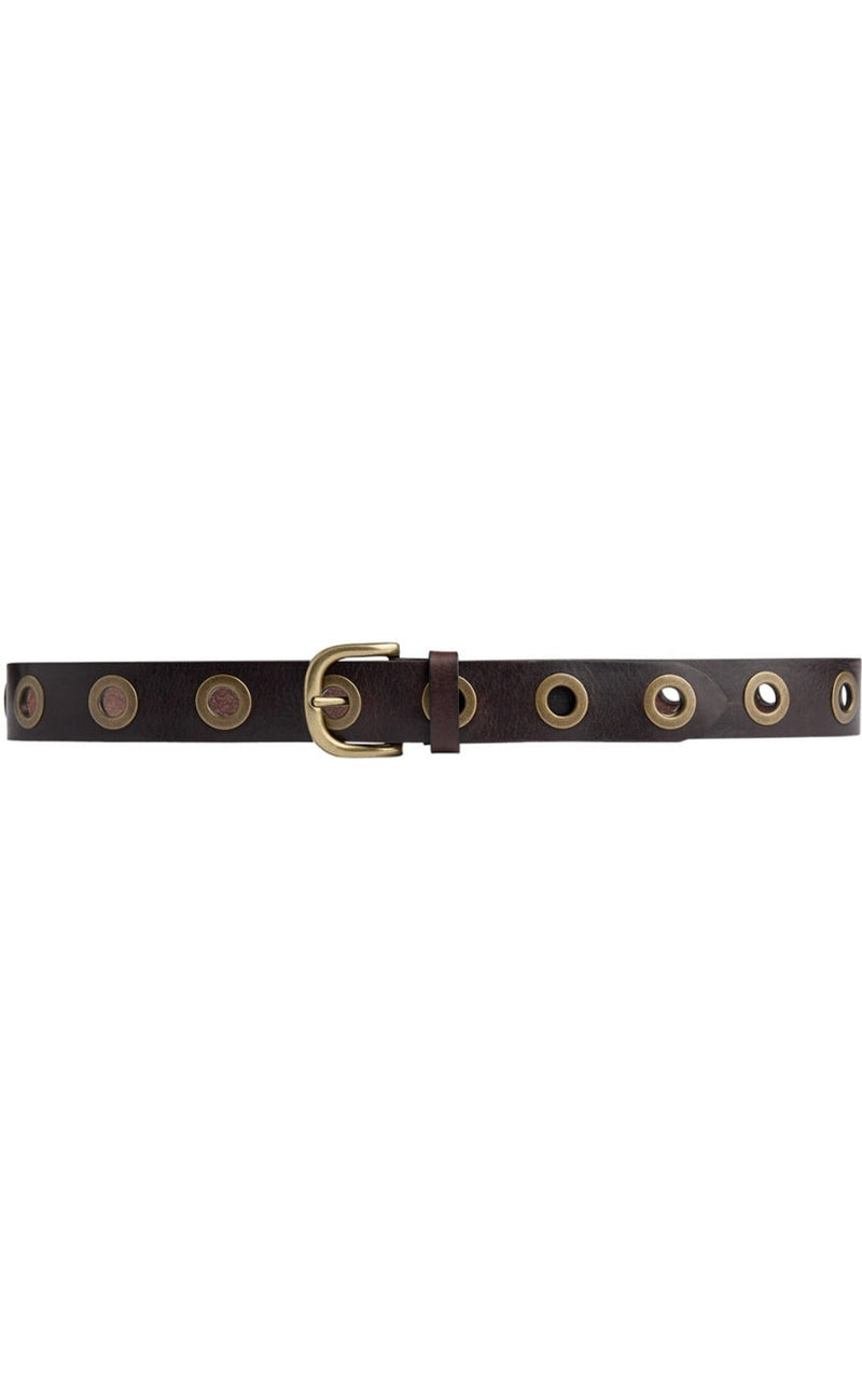 Depeche Belte - Jeans Rivets - Dark Brown