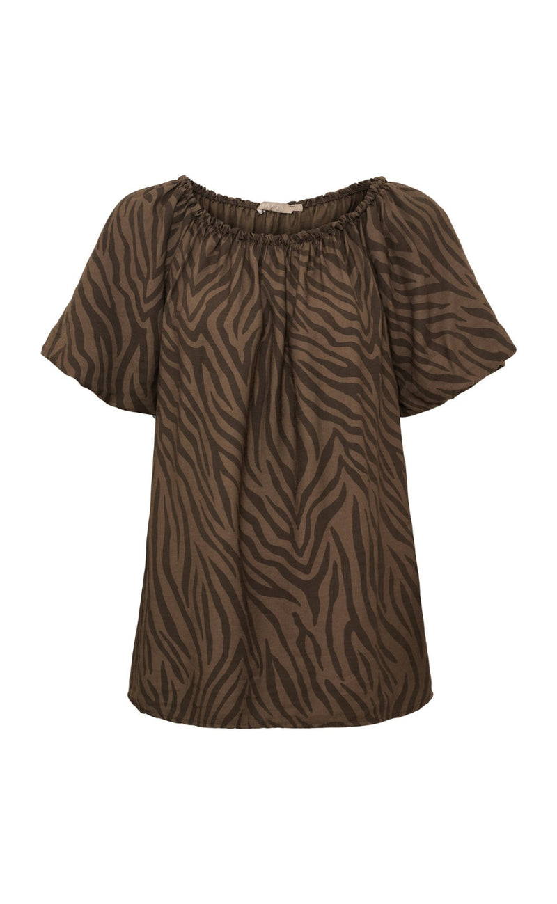 Marta Du Chateau Topp - Luciana Zebra - Brown