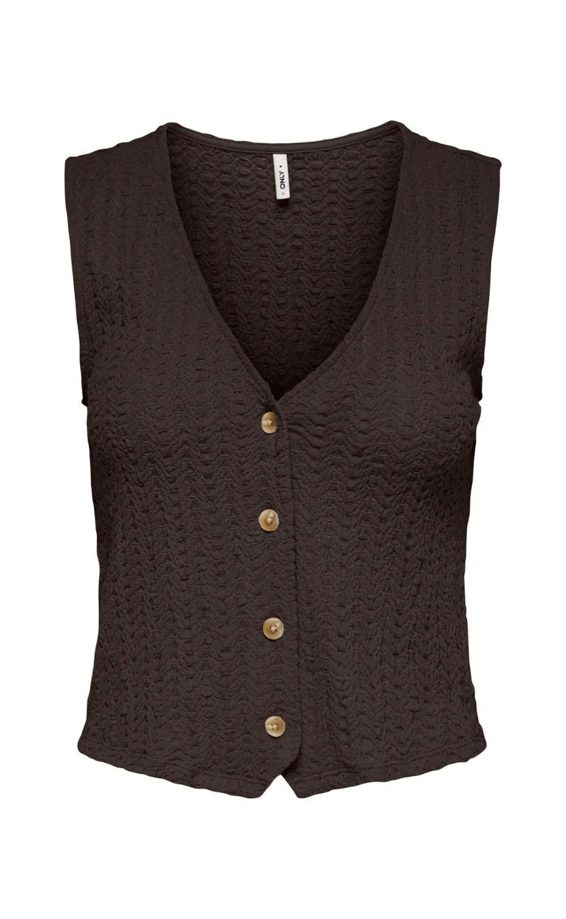 ONLY Vest - Sif - Chocolate Torte
