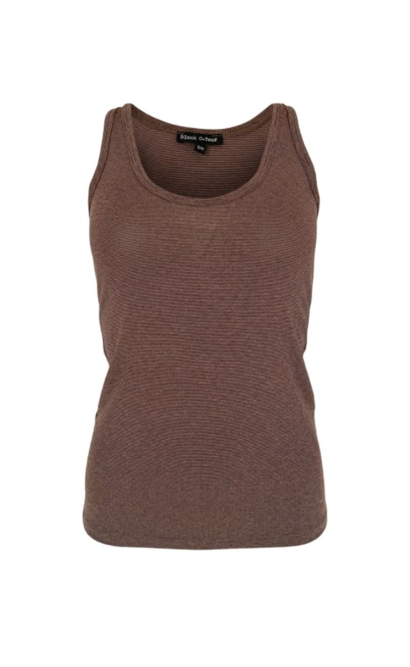 Black Colour Topp - Faye Lurex - Chocolate