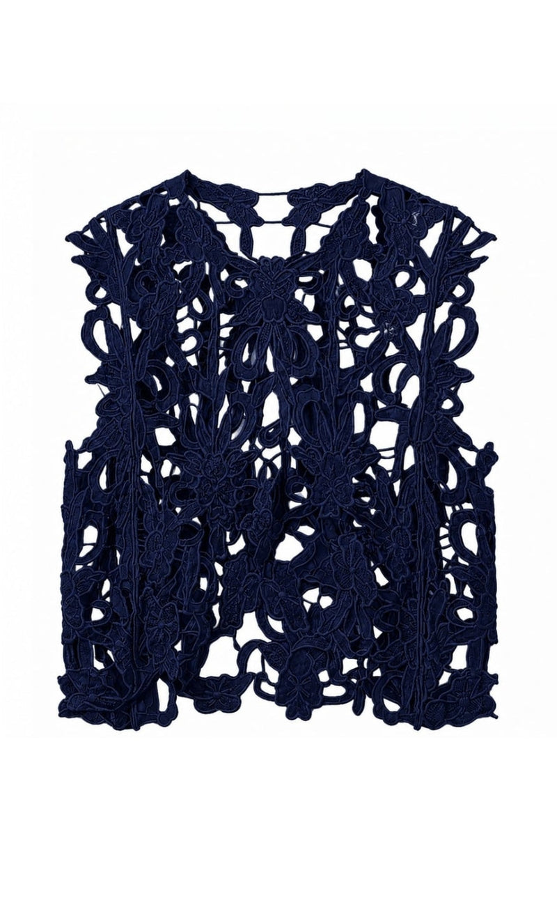 Tim & Simonsen Topp - Gudrun Lace - Navy
