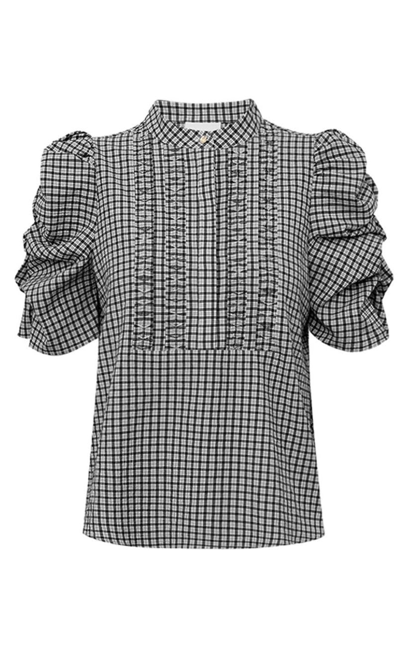 Gossia Bluse - Annsofi Lullu - Black Checks