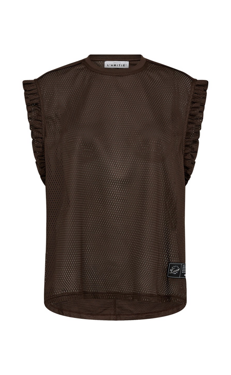 Haute L'Amitié Topp - Drift Frill - Mocca