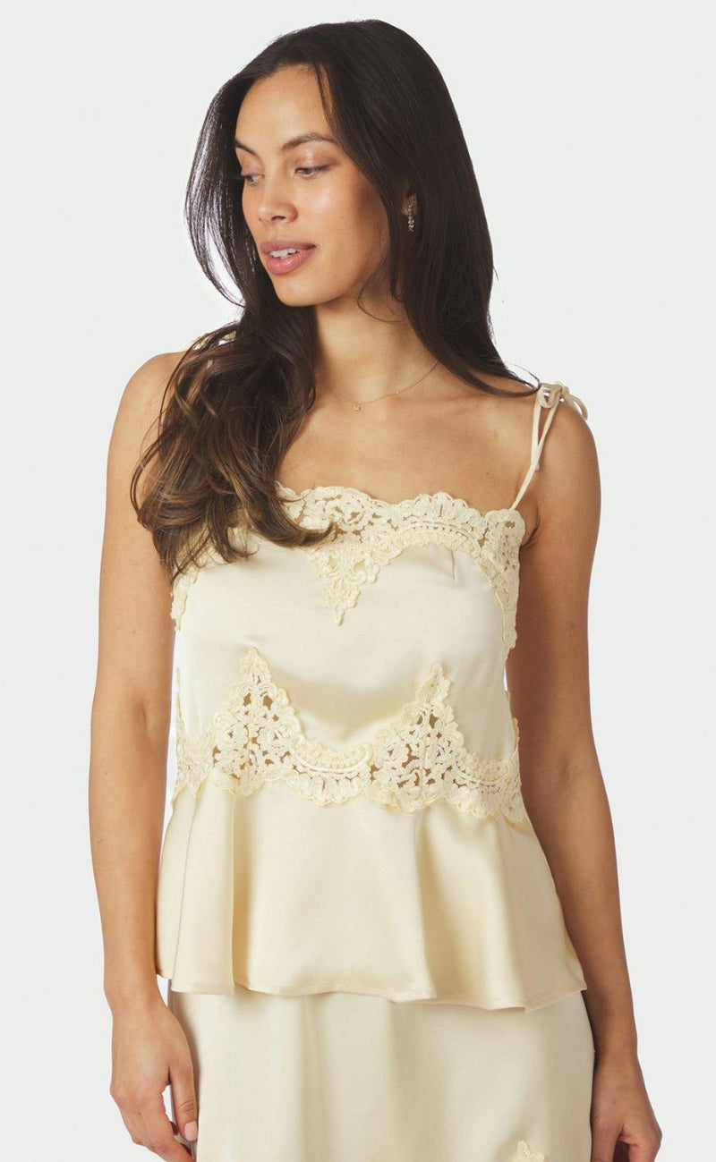 Neo Noir Topp - Kaela Heavy - Light Yellow
