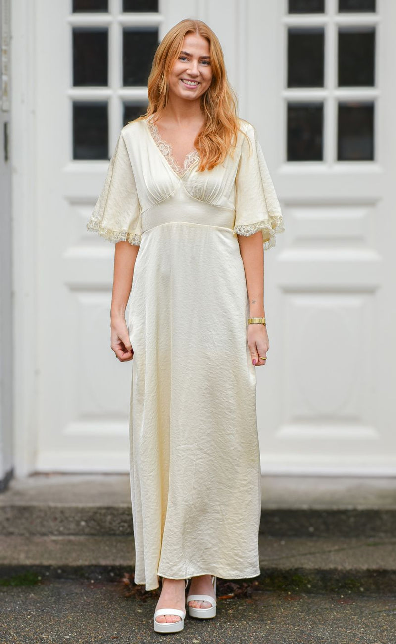 A-View Kjole - Flowy - Pale Yellow
