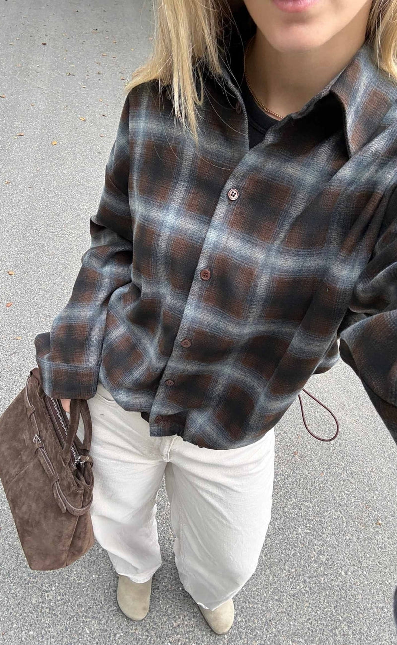 Noella Skjorte - Nila - Danne Brown Blue Check
