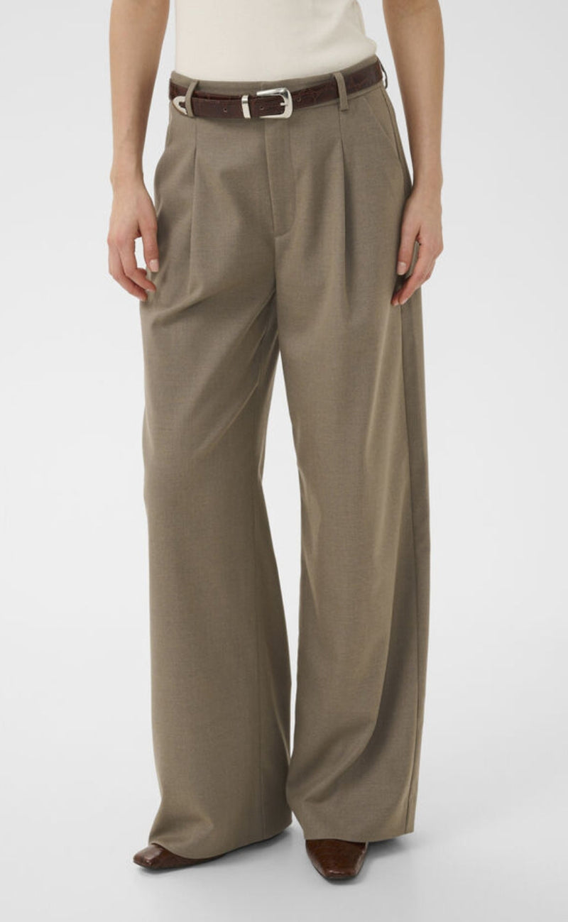 Gestuz Bukser - Paula MW Wide - Dark Timberwolf Melange