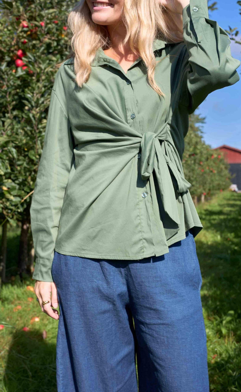 Black Colour Skjorte - Silje - Army