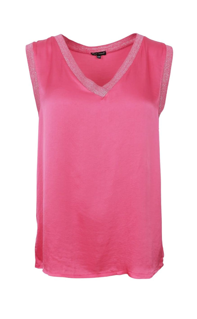 Black Colour Topp - Mabel - Warm Pink