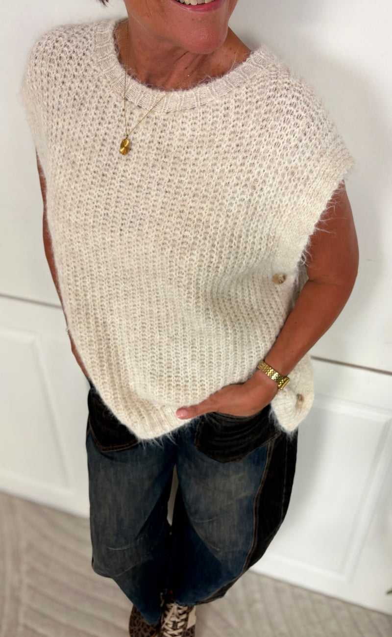 Marta Du Chateau Vest - Coast - Beige Melange