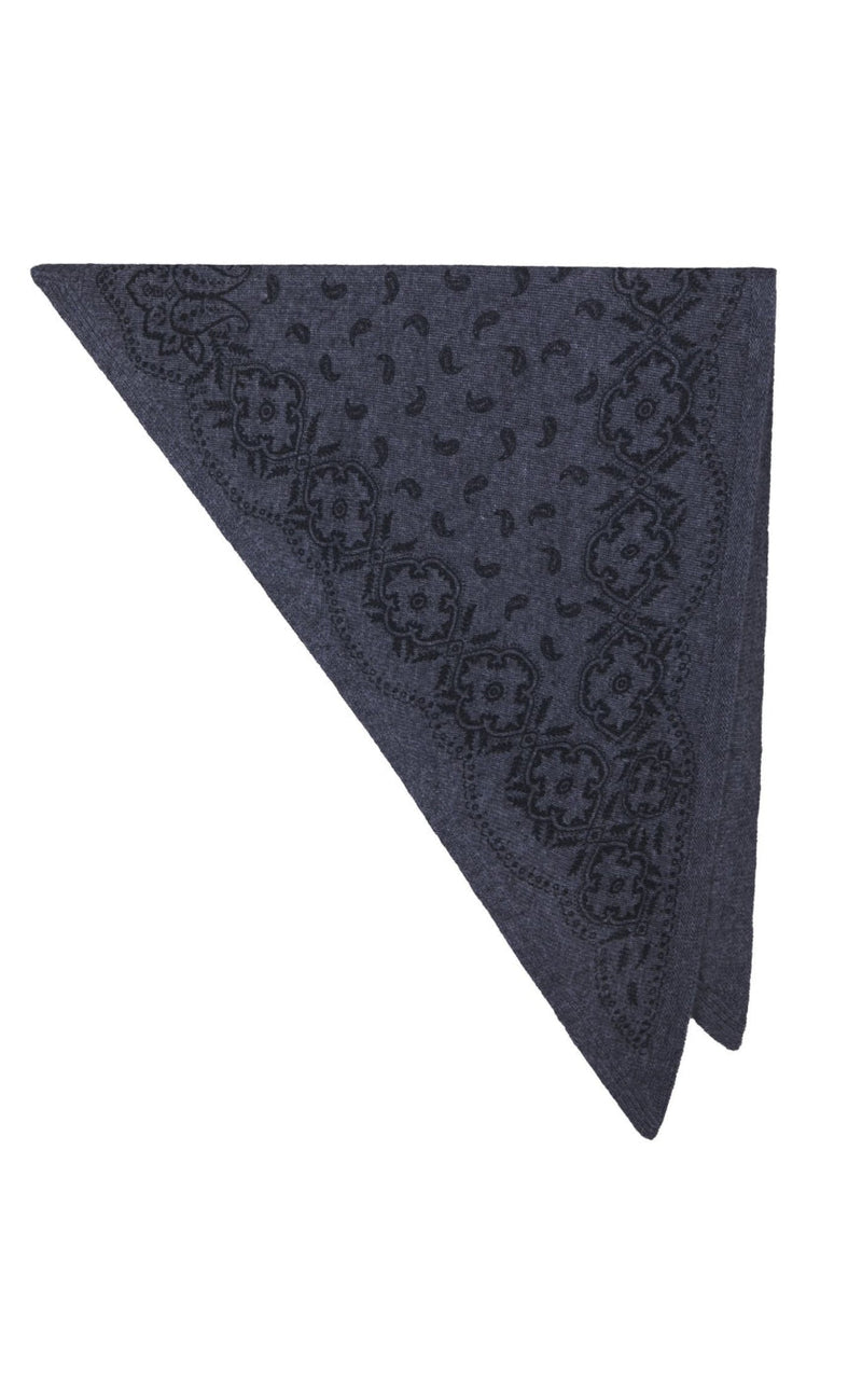 Neo Noir Skjerf - Lolana Paisley - Antracit Melange