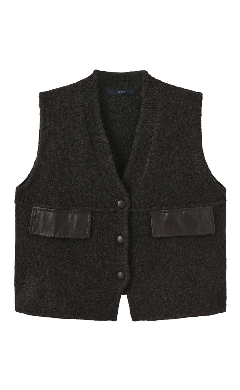 Luxzuz Vest - Zascha - Choco Lux