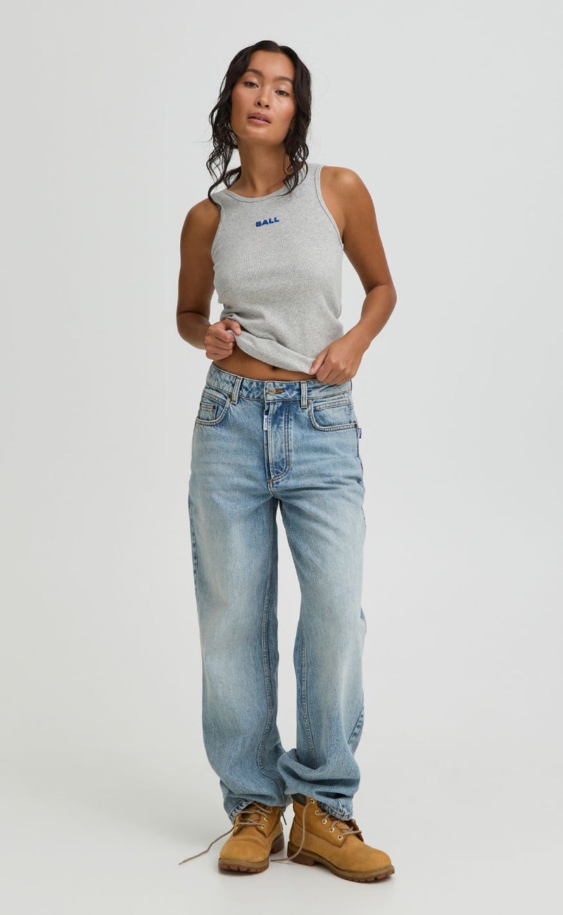 BALL Original Jeans - Saga Mw Straight - 90S Medium Blue Indiigo