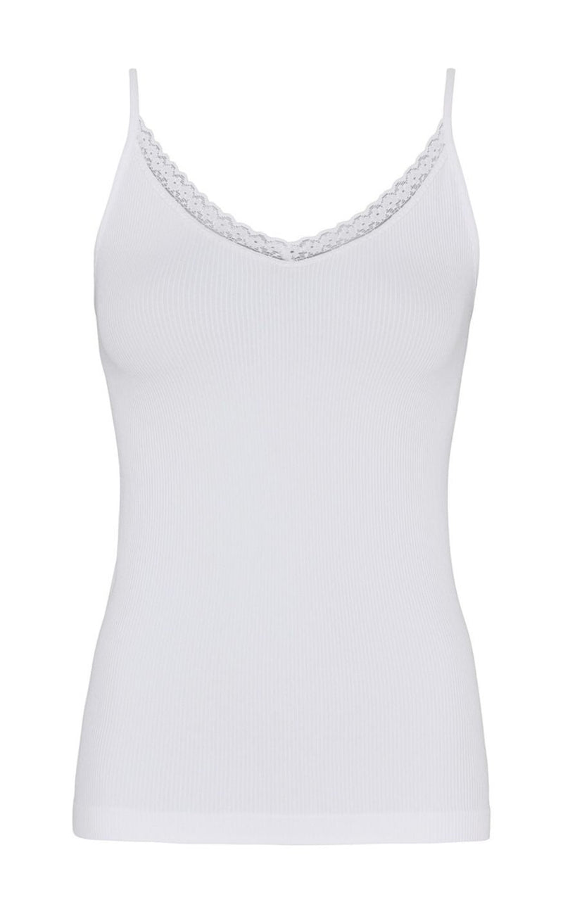 Tim & Simonsen Topp - Molly Rib - Bianco