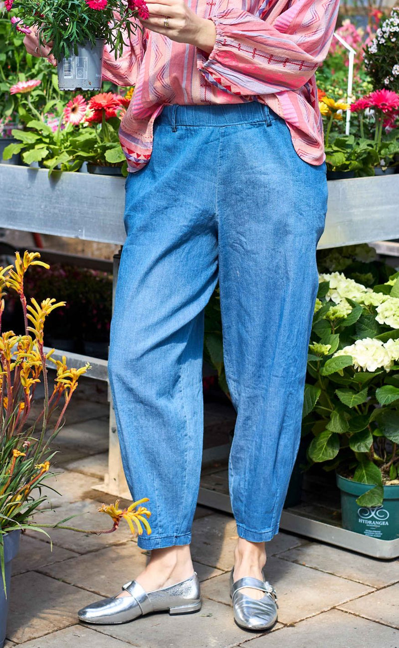 Black Colour Bukser - Hermione Baggy - Denim