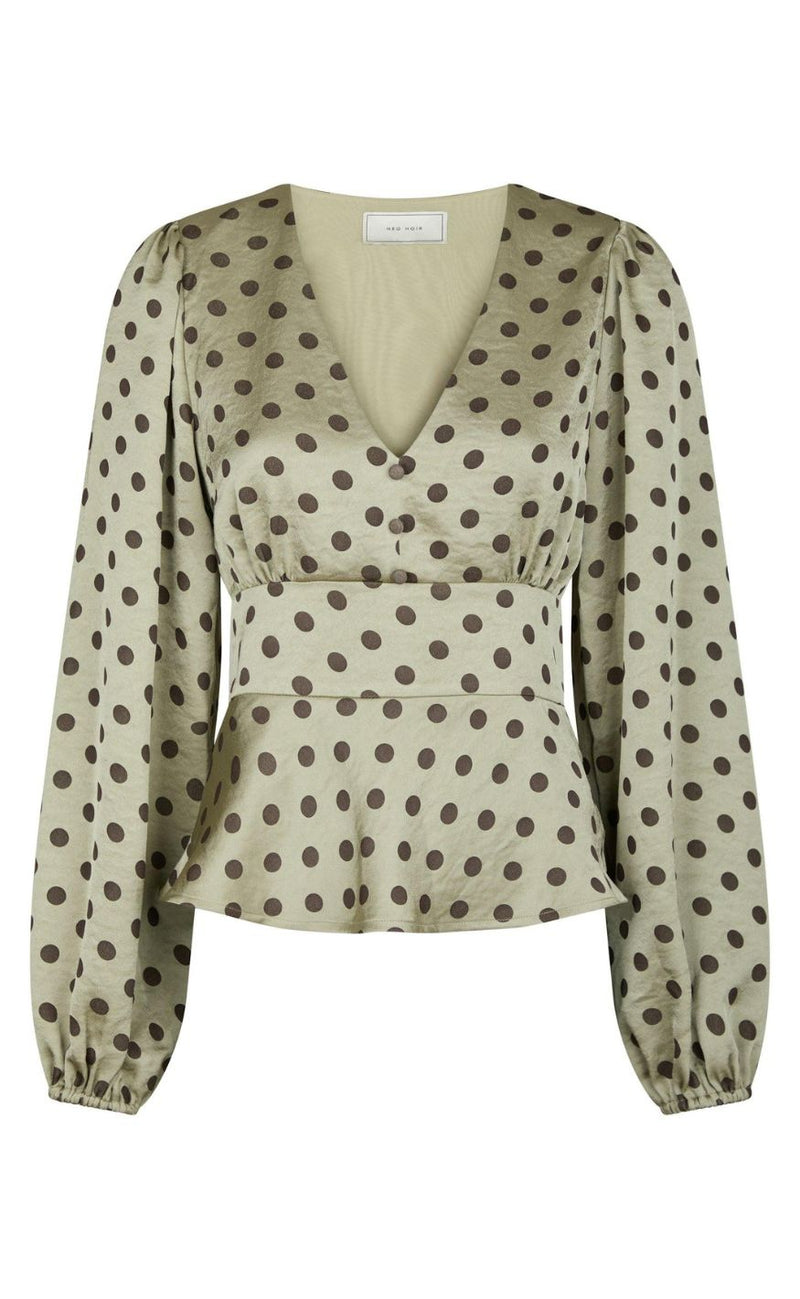 Neo Noir Bukser - Jellima Dotted -Pistachio