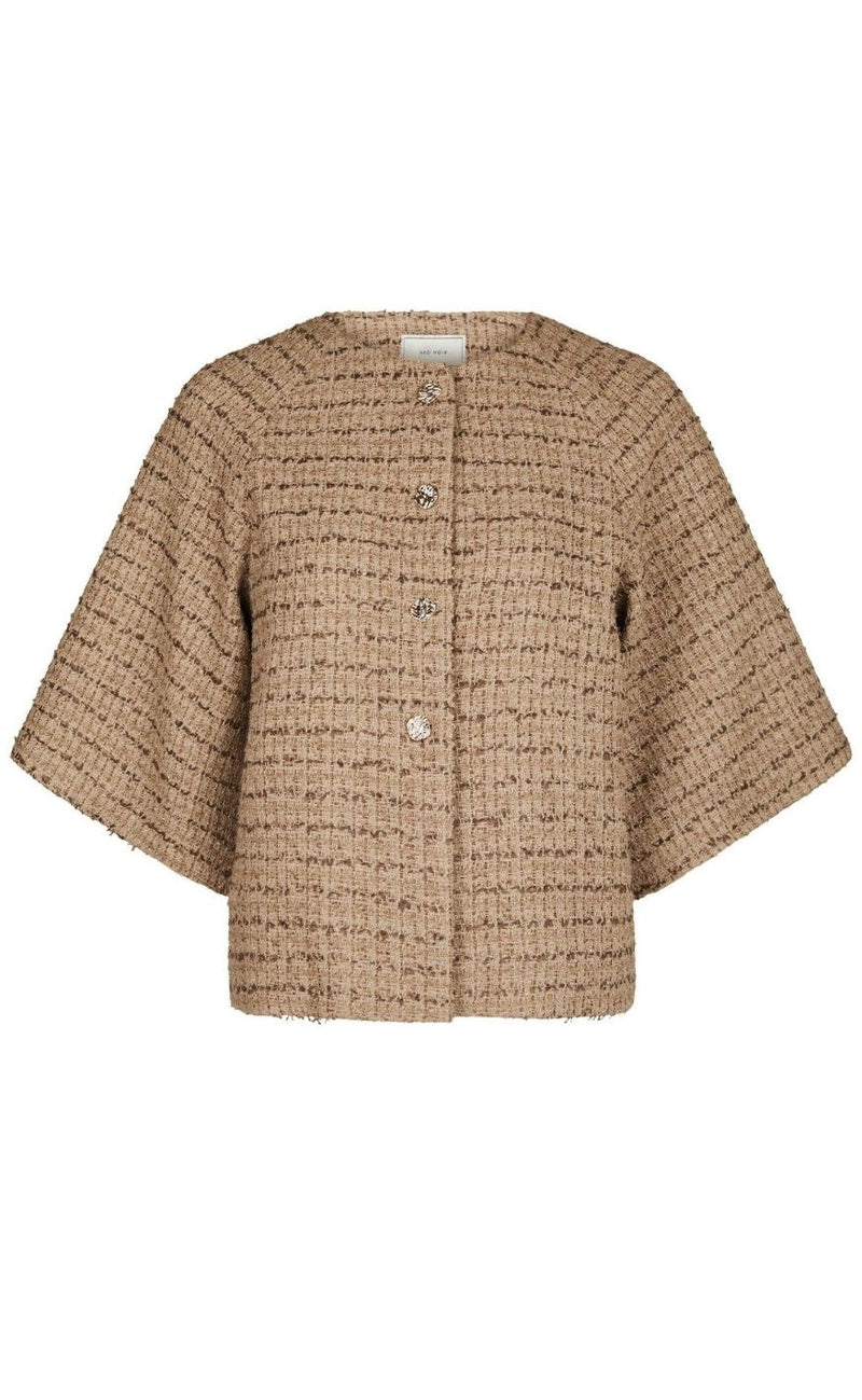 Neo Noir Jakke - Rosella Boucle Mini - Taupe