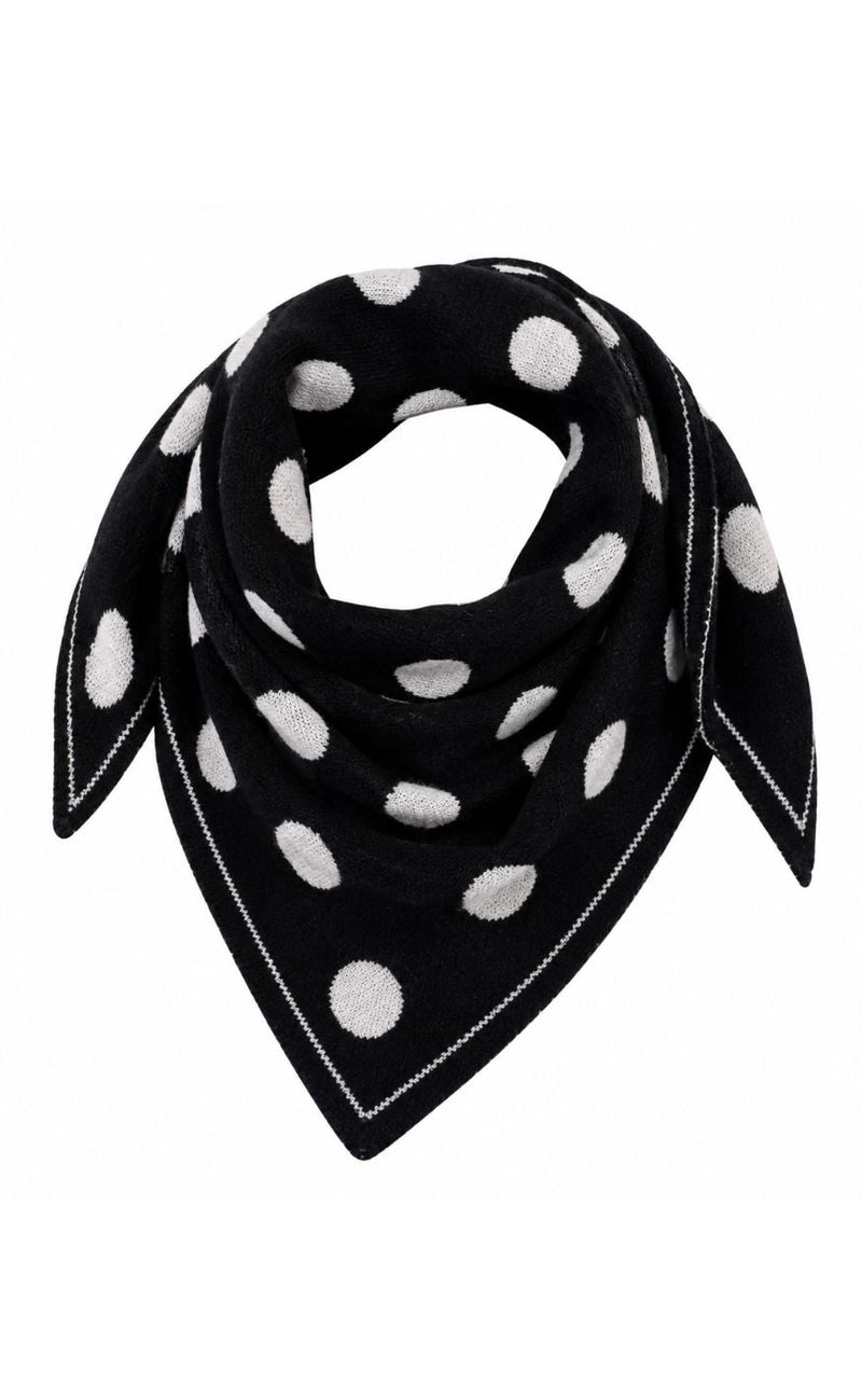 Say INA Copenhagen Skjerf - Sydney Dotted - Black W. White Dots