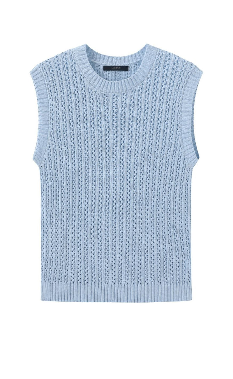 Luxzuz Topp - Corinn - Cerulean Blue