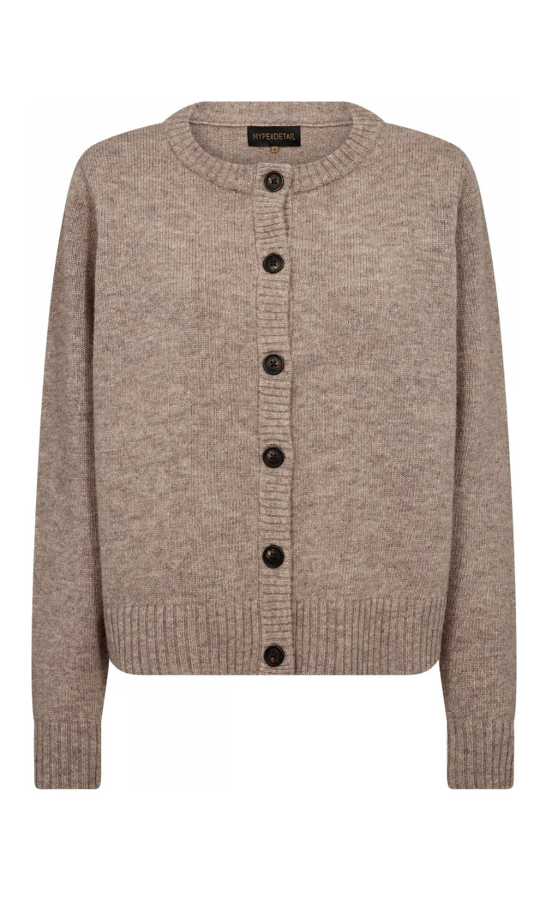 Hype The Detail Cardigan - 930-14 - Sand