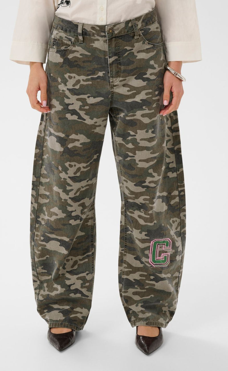 Culture Bukser - Camila Barrel - Camouflage