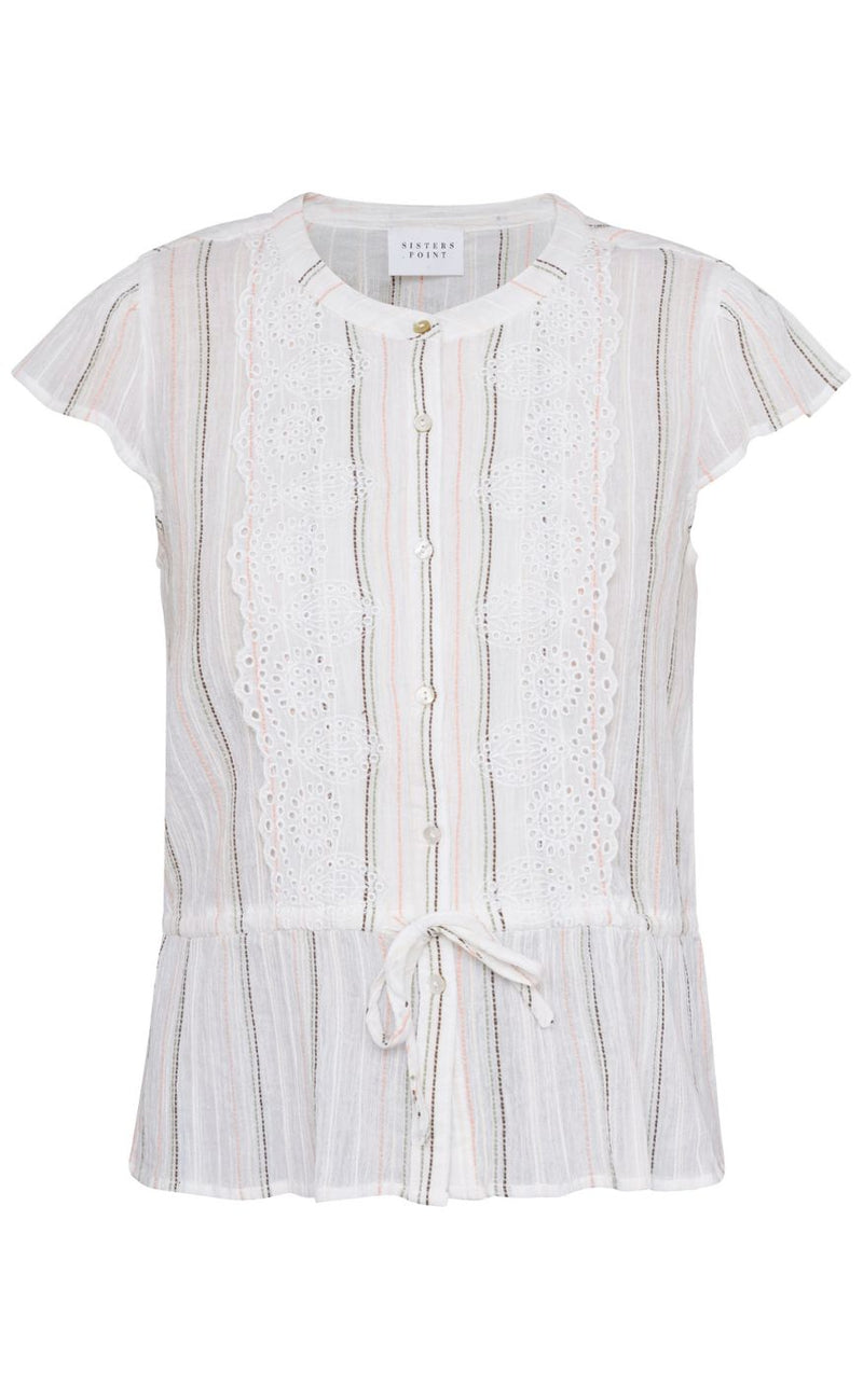 Sisters Point Skjorte - Imla - Cream/Stripe