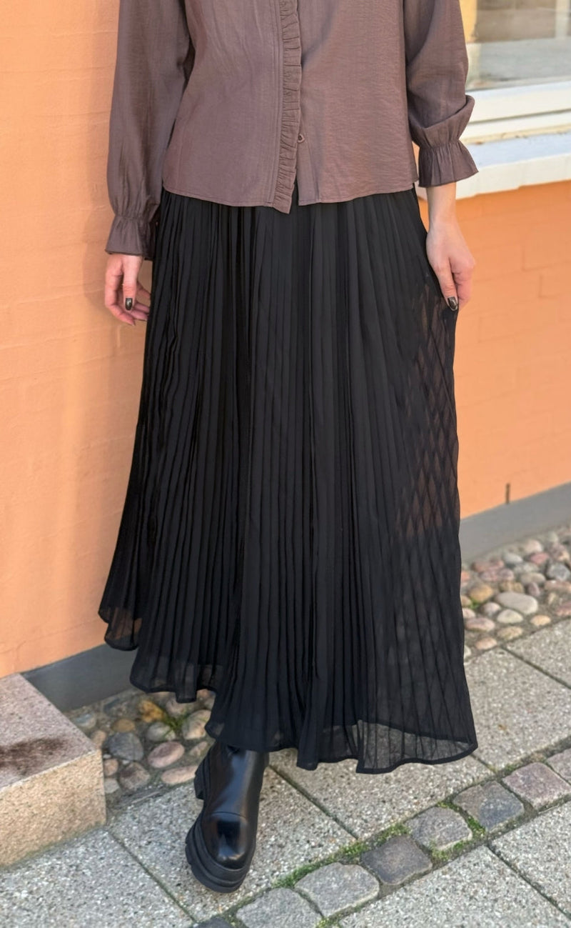 Say INA Copenhagen Skjørt - Kammi Plisse - Black
