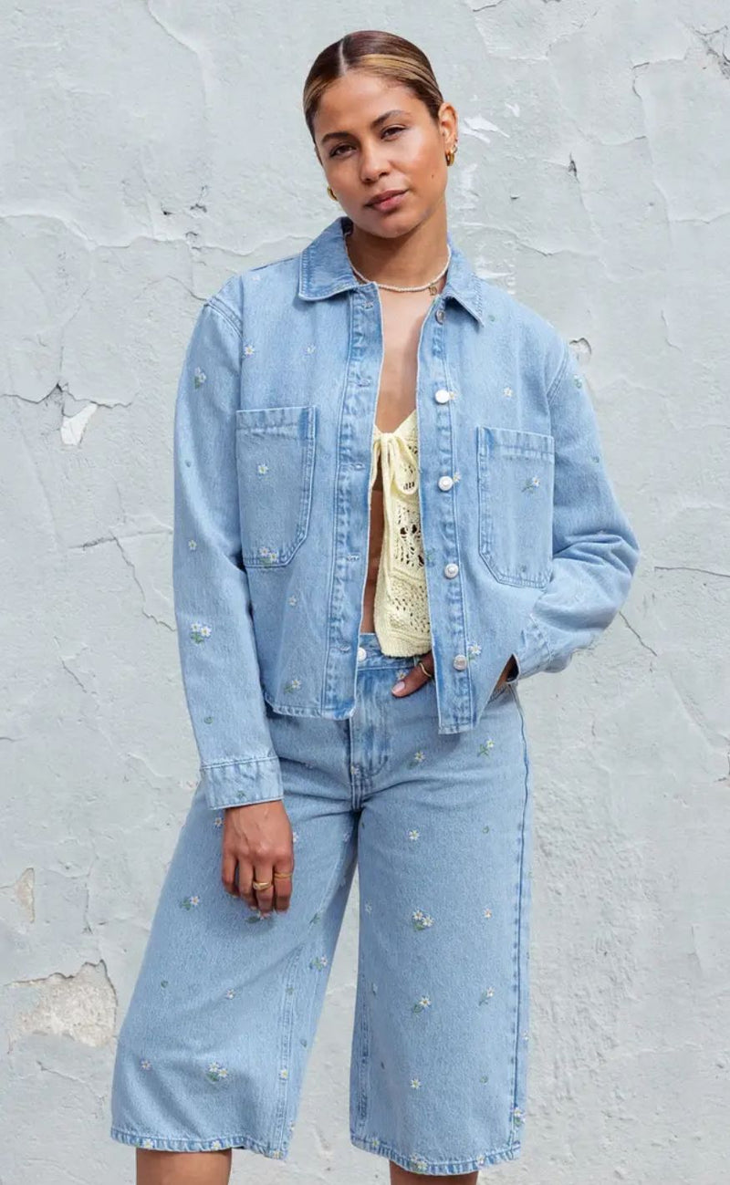ONLY Skjorte - Cassie - Light Blue Denim