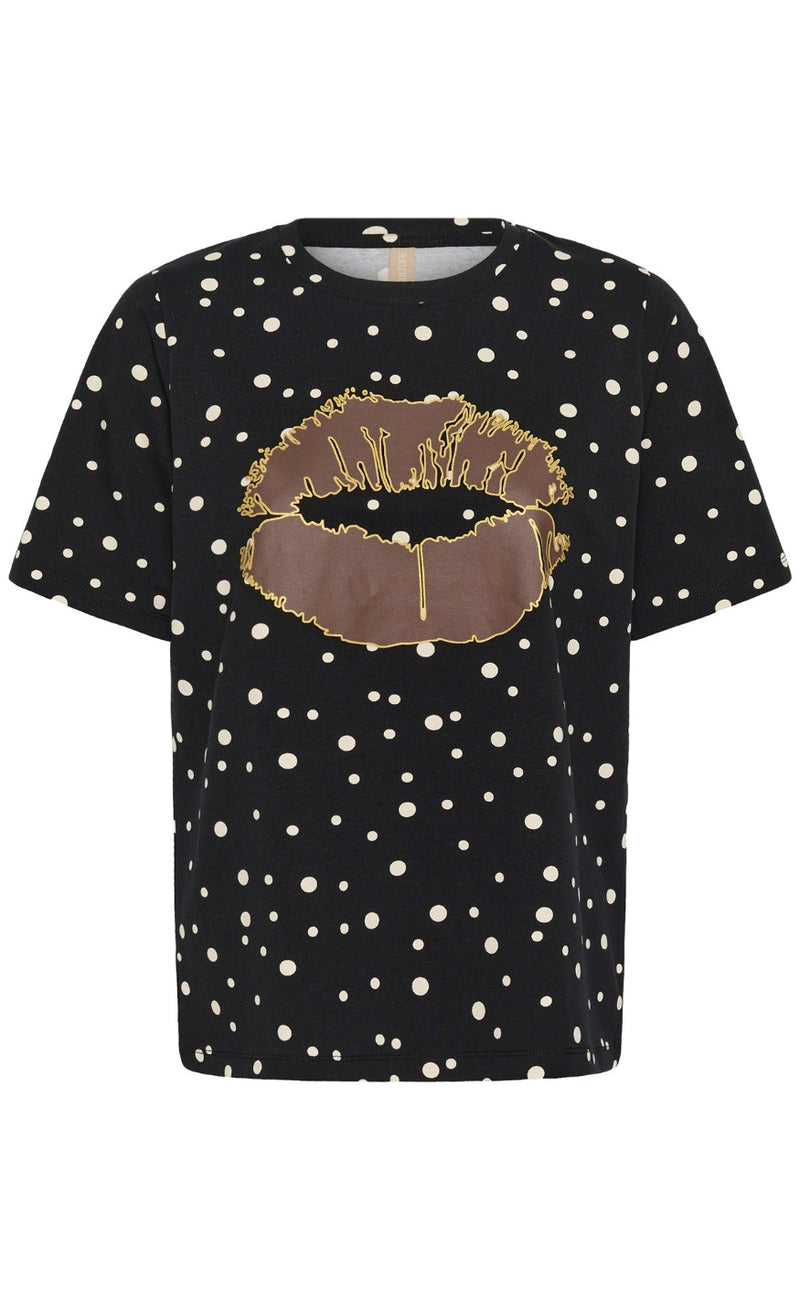 Culture T-shirt - Nanni Gith - Black/Whitecap Dot