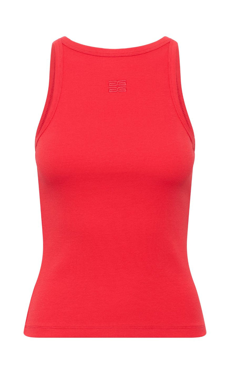 Gestuz Topp - Drew Logo Tank 2.0 - Tomato