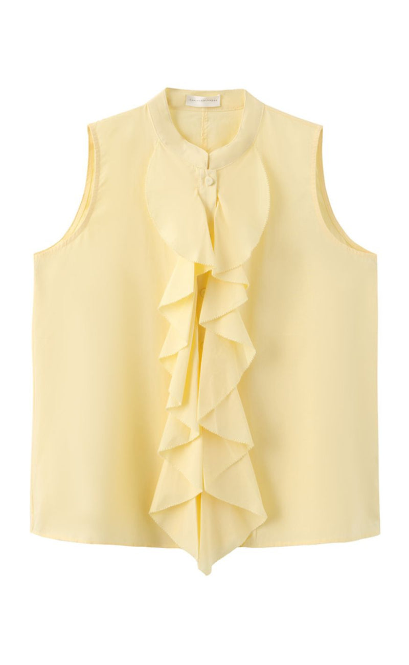 Luxzuz Topp - Vilhelma - Soft Yellow 1029