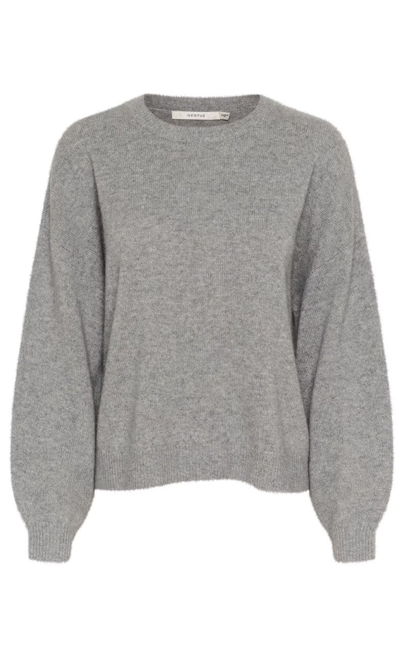 Gestuz Pullover - Casia - River Stone Melange