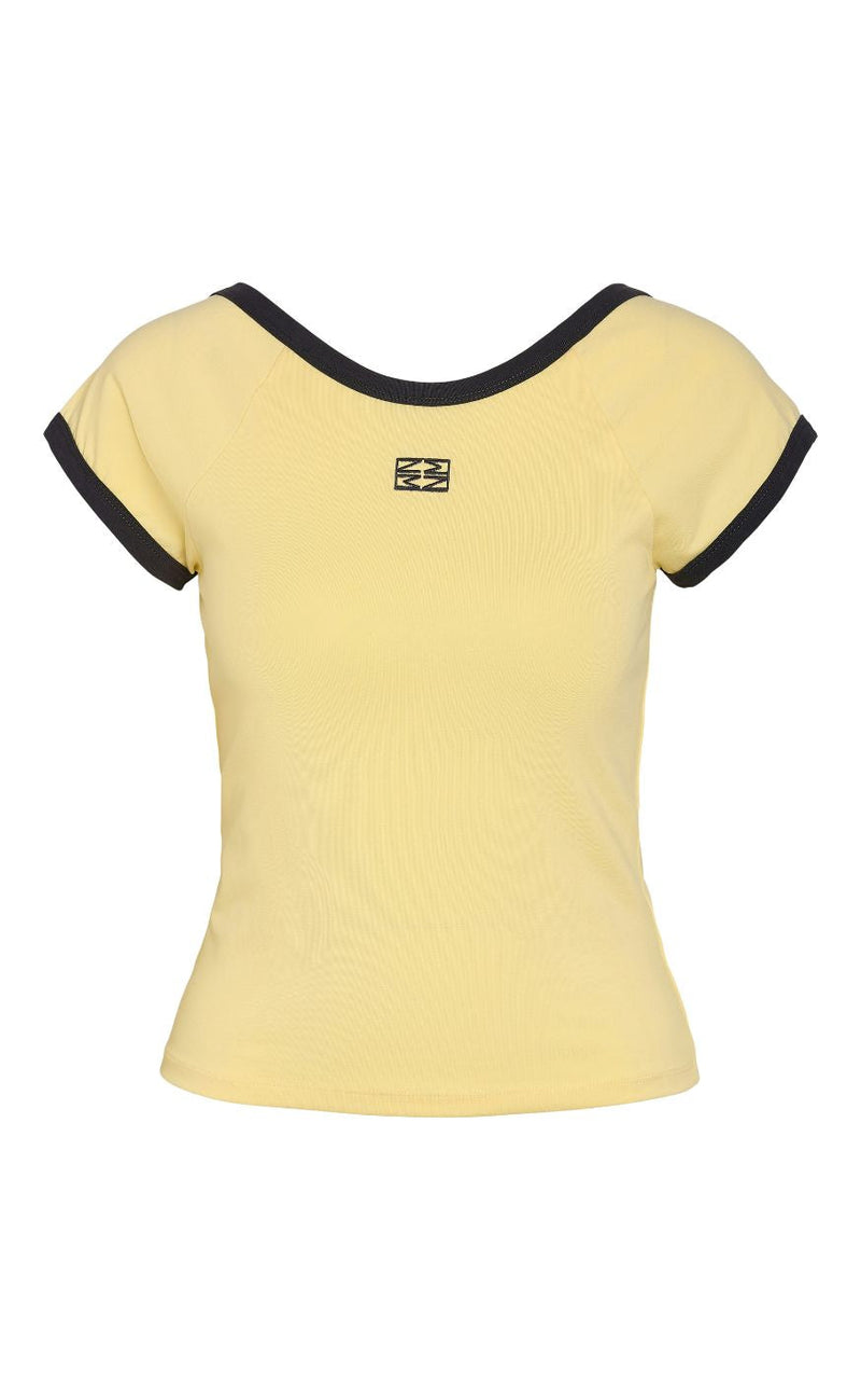 Noisy May T-shirt - Twin - French Vanilla/Obsidian Contrast